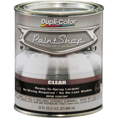 Dupli-Color - Clear Gloss Topcoat Automotive Topcoat - 1 Qt Can - USA Tool & Supply