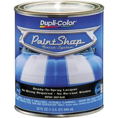 Dupli-Color - Deep Blue Automotive Topcoat - 1 Qt Can - USA Tool & Supply