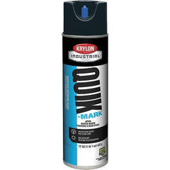 Krylon - 20 fl oz Black Marking Paint - 664' Coverage at 1" Wide, Water-Based Formula, 372 gL VOC - USA Tool & Supply