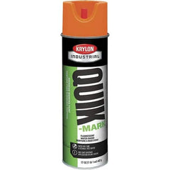 Krylon - 20 fl oz Orange Marking Paint - 664' Coverage at 1" Wide, Water-Based Formula, 320 gL VOC - USA Tool & Supply