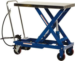 Vestil - 1,750 Lb Capacity Manual Scissor Lift - 14-1/4" to 39-1/2" Lift Height, 39-1/2" Platform Length x 20" Platform Width - USA Tool & Supply