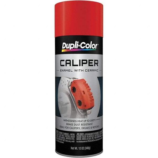 Dupli-Color - 12 oz Red Automotive Heat Resistant Paint - Gloss Finish, 500°F Max Temp, Comes in Aerosol Can - USA Tool & Supply