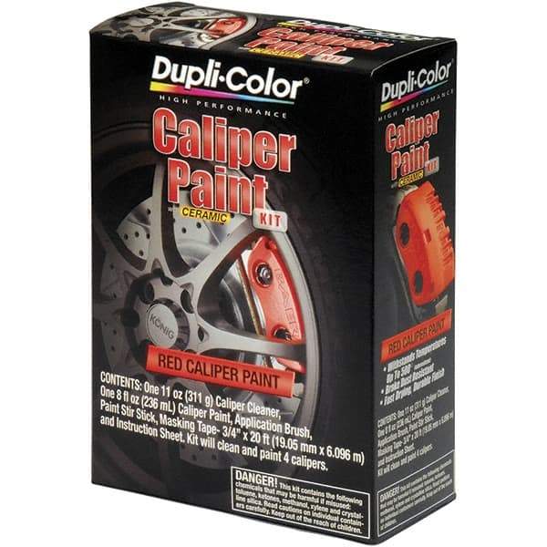 Dupli-Color - 16 oz Red Automotive Heat Resistant Paint - Gloss Finish, 500°F Max Temp, Comes in Aerosol Can - USA Tool & Supply