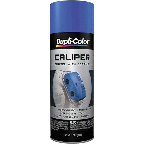 Dupli-Color - 12 oz Blue Automotive Heat Resistant Paint - Gloss Finish, 500°F Max Temp, Comes in Aerosol Can - USA Tool & Supply