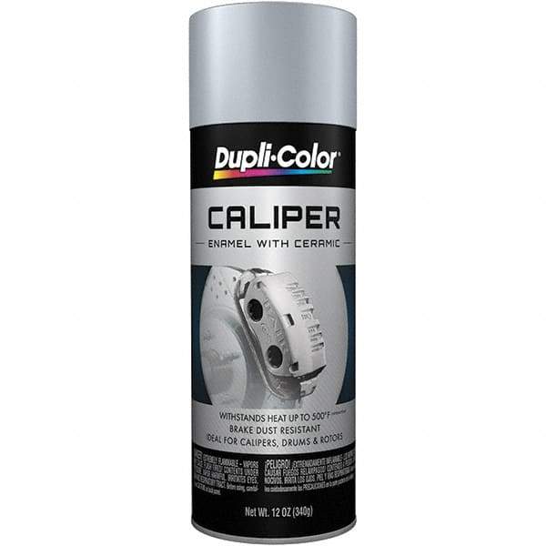 Dupli-Color - 12 oz Silver Automotive Heat Resistant Paint - Gloss Finish, 500°F Max Temp, Comes in Aerosol Can - USA Tool & Supply