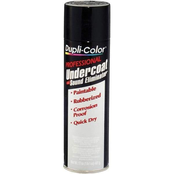 Dupli-Color - 17 oz Black Automotive Paintable Undercoating - Comes in Aerosol Can - USA Tool & Supply