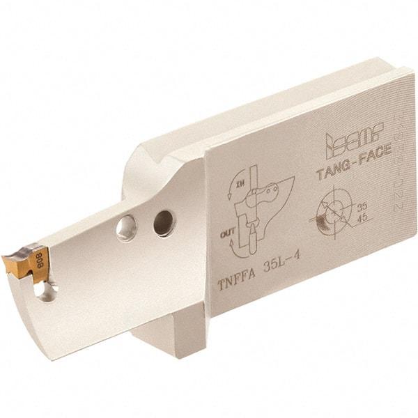 Iscar - 3" Groove Width, 18mm Max Depth of Cut, Left Hand Cut, TNFFH Indexable Grooving Blade - TNF-M, TNF-P Insert Style, Series TangFace - USA Tool & Supply