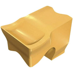 Iscar - 5TNF Grade IC808, 5mm Cutting Width Carbide Grooving Insert - 0.35mm Corner Radius, TiAlN/AlTiN/TiN Finish - USA Tool & Supply