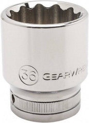 GearWrench - 3/4" Drive, Standard Hand Socket - 12 Points, 2.36" OAL, Alloy Steel, Chrome Finish - USA Tool & Supply