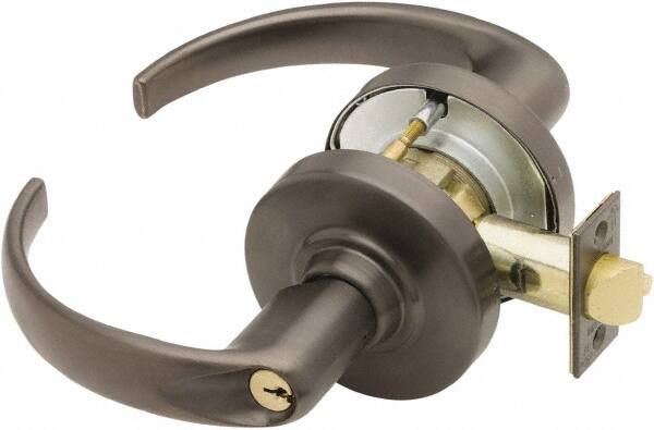 Schlage - Storeroom Lever Lockset for 1-3/8" Thick Doors - Exact Industrial Supply