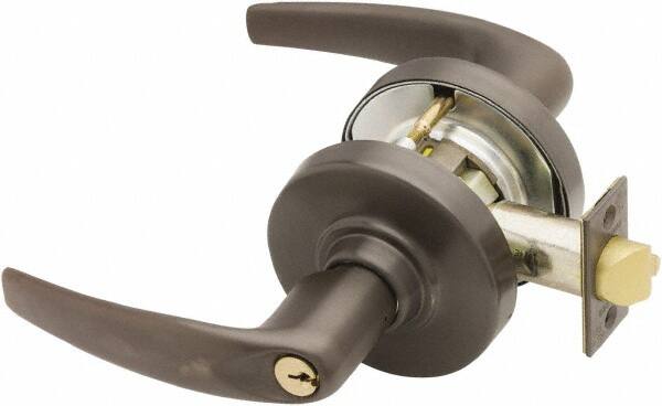 Schlage - Storeroom Lever Lockset for 1-3/8" Thick Doors - Exact Industrial Supply