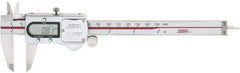 SPI - 0 to 150mm Range, 0.01mm Resolution, IP67 Electronic Caliper - Stainless Steel with 40mm Stainless Steel Jaws, 0.02mm Accuracy - USA Tool & Supply