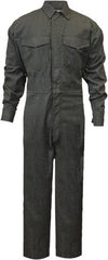 National Safety Apparel - Size 3XL Tall Green HRC 2 Flame Resistant/Retardant Welding Coveralls - Exact Industrial Supply