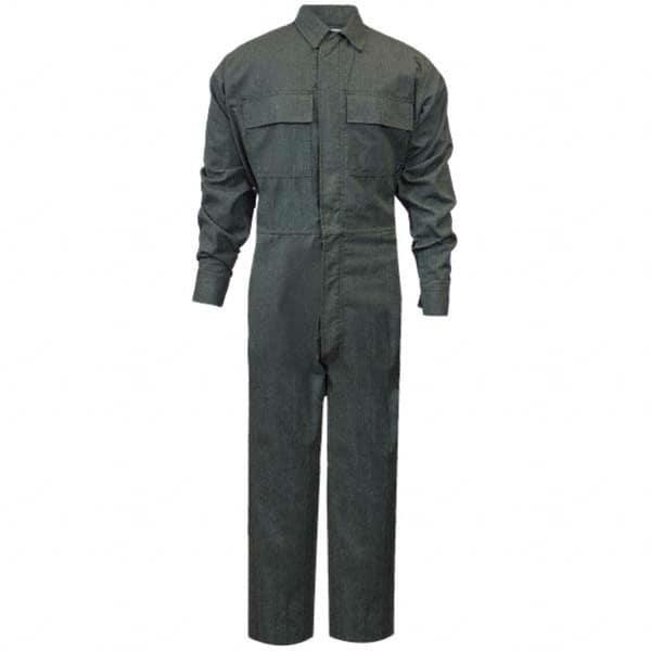 National Safety Apparel - Size 3XL Tall Green HRC 2 Flame Resistant/Retardant Coveralls - Exact Industrial Supply