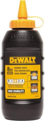 DeWALT - 8 oz Container Chalk Refill - Orange - USA Tool & Supply