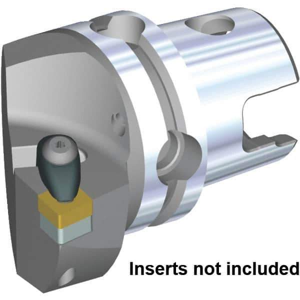 Kennametal - Left Hand Cut, Size KM80TS, CN... 432 & CN..120408 Insert Compatiblity, Internal or External Modular Turning & Profiling Cutting Unit Head - 53mm Ctr to Cutting Edge, 70mm Head Length, Through Coolant, Series Kenclamp - USA Tool & Supply