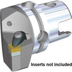 Kennametal - Left Hand Cut, Size KM50TS, SN.. 120408 & SN.. 432 Insert Compatiblity, External Modular Turning & Profiling Cutting Unit Head - 30mm Ctr to Cutting Edge, 50mm Head Length, Through Coolant, Series Kenclamp - USA Tool & Supply