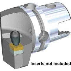 Kennametal - Left Hand Cut, Size KM50TS, CN... 432 & CN..120408 Insert Compatiblity, External Modular Turning & Profiling Cutting Unit Head - 30mm Ctr to Cutting Edge, 50mm Head Length, Through Coolant, Series Kenclamp - USA Tool & Supply