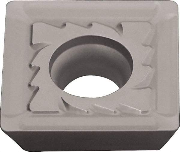 Kyocera - SEMM09T308 Grade KW10 Carbide Milling Insert - WC/Co Finish, 3.97mm Thick, 9.25mm Inscribed Circle, 0.8mm Corner Radius - USA Tool & Supply