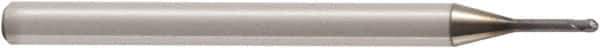 Seco - 16mm Diam, 16mm LOC, 4 Flute Solid Carbide Ball End Mill - NXT Finish, Single End, 130mm OAL, 16mm Shank Diam, Spiral Flute - USA Tool & Supply
