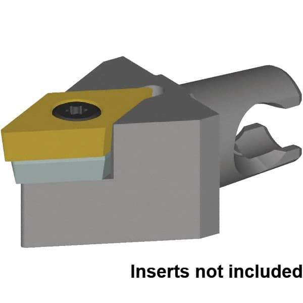 Kennametal - Neutral Cut, Size KM20, DC..150408 & DC..432 Insert Compatiblity, External Modular Turning & Profiling Cutting Unit Head - 30mm Head Length, Series KM Micro - USA Tool & Supply