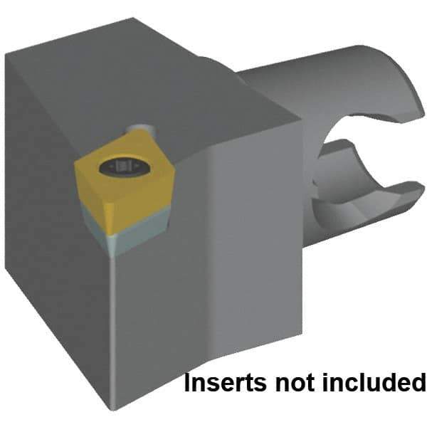 Kennametal - Right Hand Cut, Size KM20, DC.. 11T30.. & DC.. 32.52 Insert Compatiblity, External Modular Turning & Profiling Cutting Unit Head - 17mm Ctr to Cutting Edge, 25mm Head Length, Series KM Micro - USA Tool & Supply