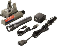 Streamlight - White LED Bulb, 500 Lumens, Industrial/Tactical Flashlight - Black Aluminum Body, 1 3.75V Lithium-Ion Battery Included - USA Tool & Supply