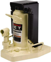 Jet - 10 Ton Capacity Toe Jack - 12.88" to 18-9/16" High, 11-9/32" Long x 9-7/16" Wide Base - USA Tool & Supply