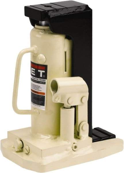 Jet - 2 Ton Capacity Toe Jack - 9-1/4" to 13-3/4" High, 4-15/16" Long x 7" Wide Base - USA Tool & Supply