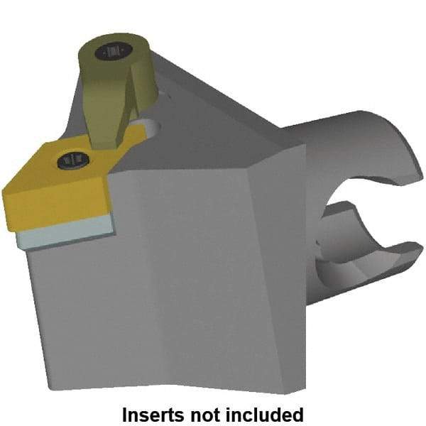 Kennametal - Neutral Cut, Size KM25, DN.. 1104.. & DN... 332 Insert Compatiblity, External Modular Turning & Profiling Cutting Unit Head - 30mm Head Length, Series Kenloc - USA Tool & Supply