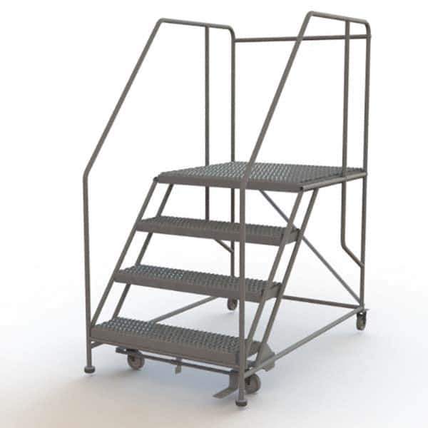 TRI-ARC - Rolling & Wall Mounted Ladders & Platforms Type: Rolling Work Platform Style: Steel Work Platform - USA Tool & Supply