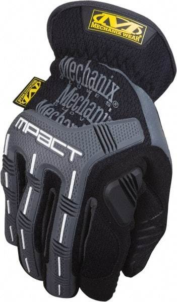 Mechanix Wear - Size 2XL (12) Synthetic Synthetic Leather Work Gloves - For General Purpose, Uncoated, Slip-On Cuff, Full Fingered, Black, Paired - USA Tool & Supply