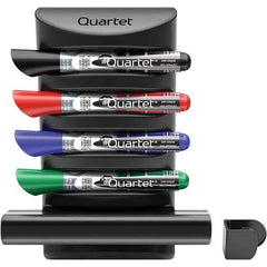 Quartet - Assorted Colors, Prestige 2 Connects Marker Caddy with Markers & Eraser - Includes 4 Chisel-Tip Markers, For Use with Dry Erase Marker Boards - USA Tool & Supply