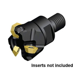 Kennametal - 40mm Cut Diam, 3.5mm Max Depth of Cut, 64mm OAL, Indexable Chamfer & Angle End Mill - OFPT06L5AFENGB Insert Style, Modular Connection Shank, 45° Lead Angle, Through Coolant - USA Tool & Supply