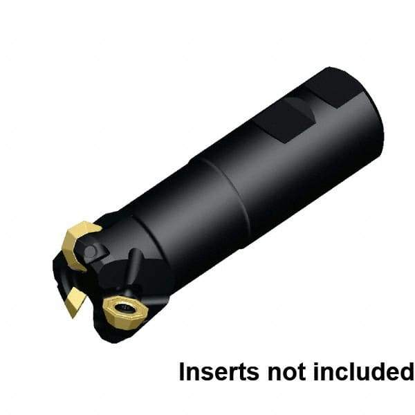 Kennametal - 31.75mm Cut Diam, 3.5mm Max Depth of Cut, 1" Shank Diam, 3.28" OAL, Indexable Chamfer & Angle End Mill - OFPT06L5AFENGB Insert Style, Cylindrical Shank, 45° Lead Angle, Through Coolant - USA Tool & Supply