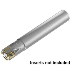 Kennametal - 40mm Cut Diam, 15.5mm Max Depth of Cut, 32mm Shank Diam, 200mm OAL, Indexable Square Shoulder End Mill - LNGU15T608SRGE Inserts, Cylindrical Shank, 0° Lead Angle, Through Coolant, Series MILL 4-15 - USA Tool & Supply