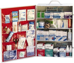 Medique - 1,145 Piece, 200 Person, Industrial First Aid Kit - 15" Wide x 5-1/2" Deep x 22" High, Metal Cabinet - USA Tool & Supply