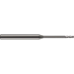 Harvey Tool - Ball End Mills; Mill Diameter (Decimal Inch): 0.0400 ; Number of Flutes: 2 ; Length of Cut (Decimal Inch): 0.1200 ; Material: Solid Carbide ; Overall Length (Inch): 1-1/2 ; Overall Length (Decimal Inch): 1.50000