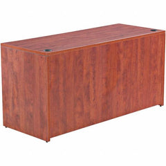 ALERA - 59.13" Long x 29.63" High x 23.63" Deep, Credenza - Medium Cherry, Woodgrain Laminate - USA Tool & Supply