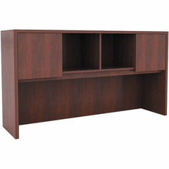 ALERA - 58.88" Long x 35-1/2" High x 15" Deep, Kneespace Credenza - Medium Cherry, Woodgrain Laminate - USA Tool & Supply