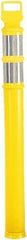 PRO-SAFE - 46" High x 4" Wide Reflective Delineator Post - High Density Polyethylene (HDPE), 3 Lbs, Yellow - USA Tool & Supply
