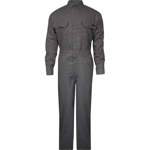 National Safety Apparel - Size 2XL Tall Gray HRC 2 Flame Resistant/Retardant Coveralls - Exact Industrial Supply