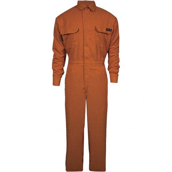 National Safety Apparel - Size XL Tall Orange HRC 2 Flame Resistant/Retardant Coveralls - Exact Industrial Supply