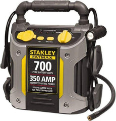 Stanley - 12 Volt Jump Starter with Inflator - 350 Amps, 700 Peak Amps - USA Tool & Supply