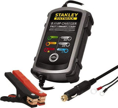 Stanley - 12 Volt Automatic Charger/Maintainer - 8 Amps - USA Tool & Supply