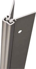 Stanley - 83" Long x 5" Wide, Aluminum Continuous Hinge - 0.11" Thick, With Holes - USA Tool & Supply