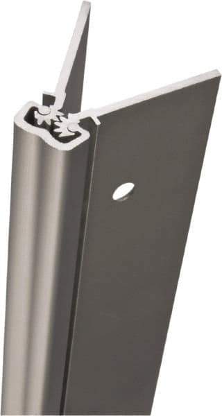 Stanley - 79" Long x 5" Wide, Aluminum Continuous Hinge - 0.11" Thick, With Holes - USA Tool & Supply