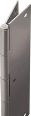 Stanley - 86" Long x 5" Wide, 22" Knuckle, Stainless Steel Continuous Hinge - 0.75" Thick, With Holes - USA Tool & Supply