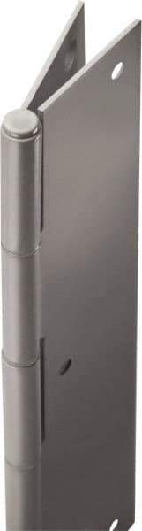 Stanley - 84" Long x 5" Wide, 21" Knuckle, Steel Continuous Hinge - 0.075" Thick, With Holes - USA Tool & Supply