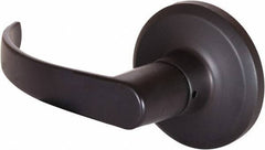 Stanley - Grade 2 Dummy Lever Lockset - 2-3/8 & 2-3/4" Back Set, Keyless Cylinder, Brass Alloy, Oil Rubbed Bronze Finish - USA Tool & Supply